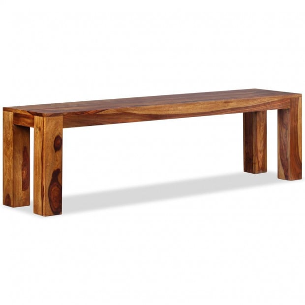 Bench Solid Sheesham Wood 160x35x45 Cm Image 2