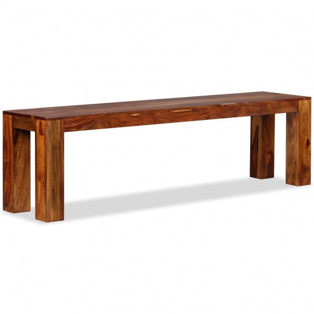 Bench Solid Sheesham Wood 160x35x45 Cm Image 3