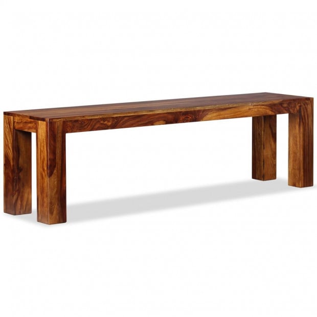 Bench Solid Sheesham Wood 160x35x45 Cm Image 4