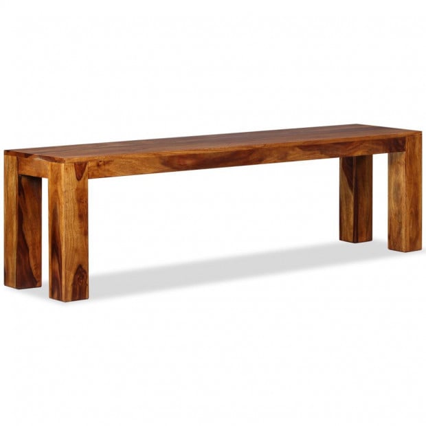 Bench Solid Sheesham Wood 160x35x45 Cm Image 5