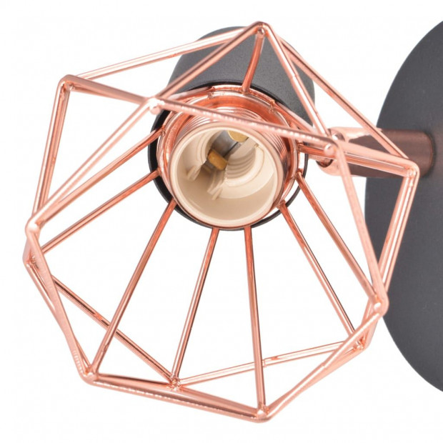 Wall Lamp 2 Pcs E14 Black And Copper Image 7