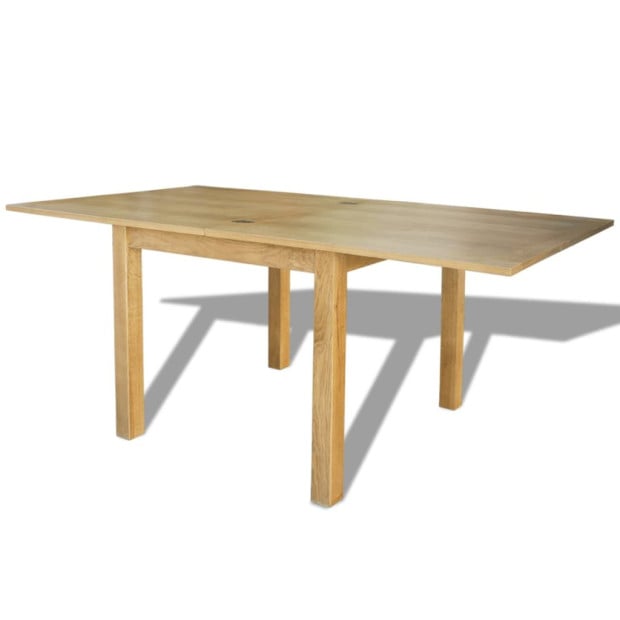 Extendable Table Oak 170x85x75 Cm Image 2