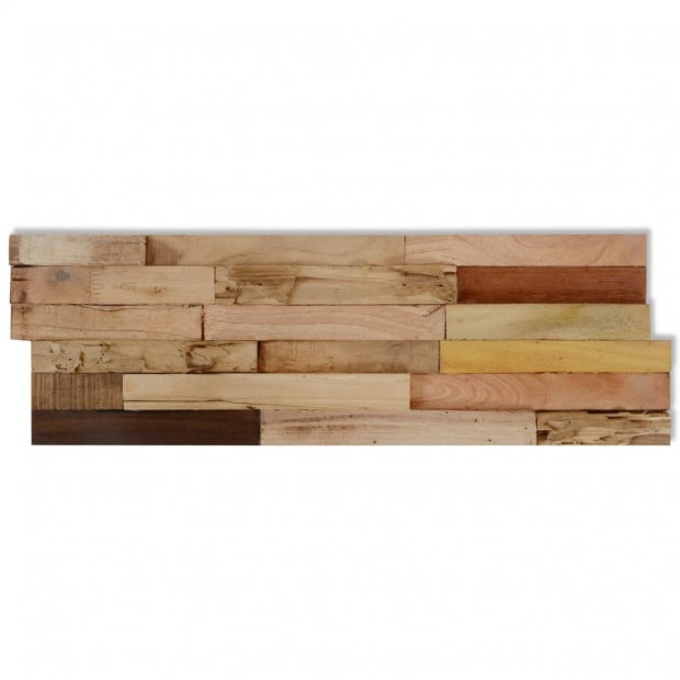 10 Pcs Wall Cladding Panels 1 M² Recycled Teak Image 5