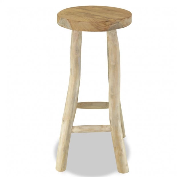 Bar Stool Teak Brown Image 2