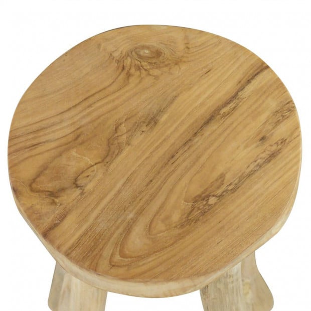 Bar Stool Teak Brown Image 3