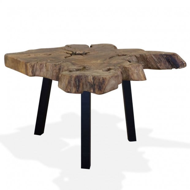 Coffee Table Genuine Teak 80x70x38cm Image 2