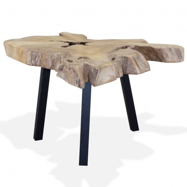 Coffee Table Genuine Teak 80x70x38cm Image 4
