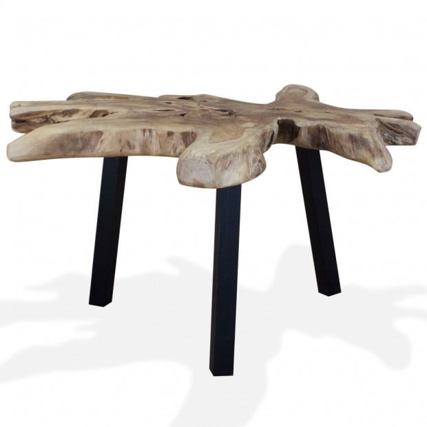 Coffee Table Genuine Teak 80x70x38cm Image 5