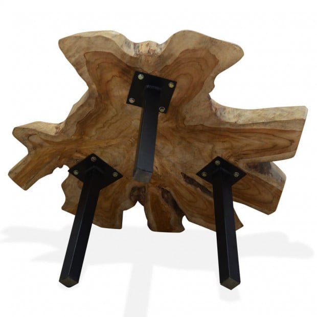 Coffee Table Genuine Teak 80x70x38cm Image 7