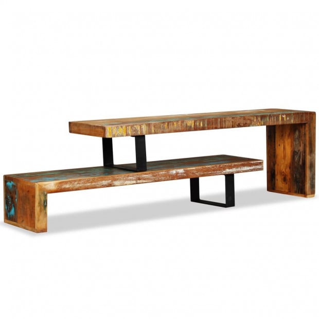 Tv Stand Solid Reclaimed Wood Image 2