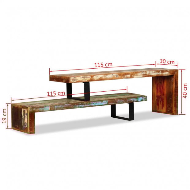 Tv Stand Solid Reclaimed Wood Image 11