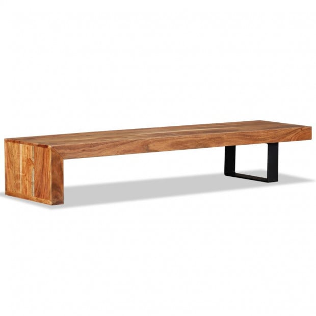 Tv Stand Solid Acacia Wood Image 7
