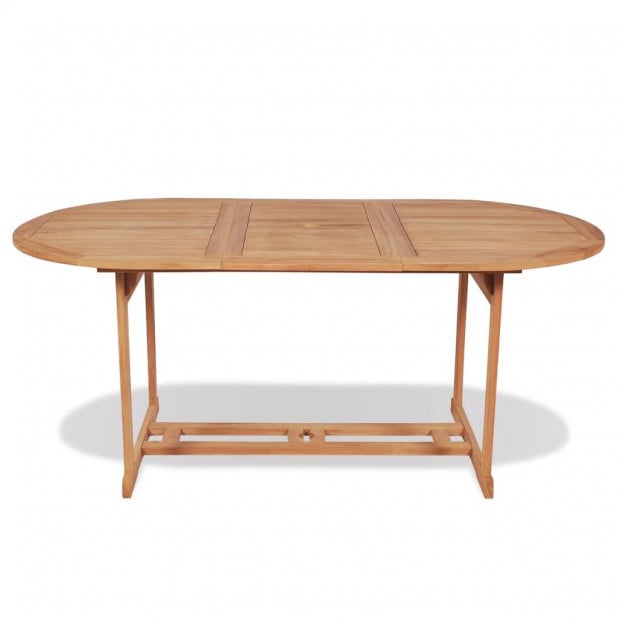 Garden Table 180x90x75 Cm Solid Teak Wood Image 2