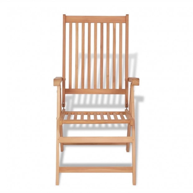 7 Piece Outdoor Dining Set With Folding Chairs Solid Teak Wood Image 9