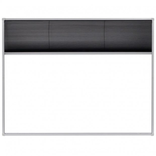 Plisse Insect Screen For Windows Aluminium 130x100 Cm Image 3