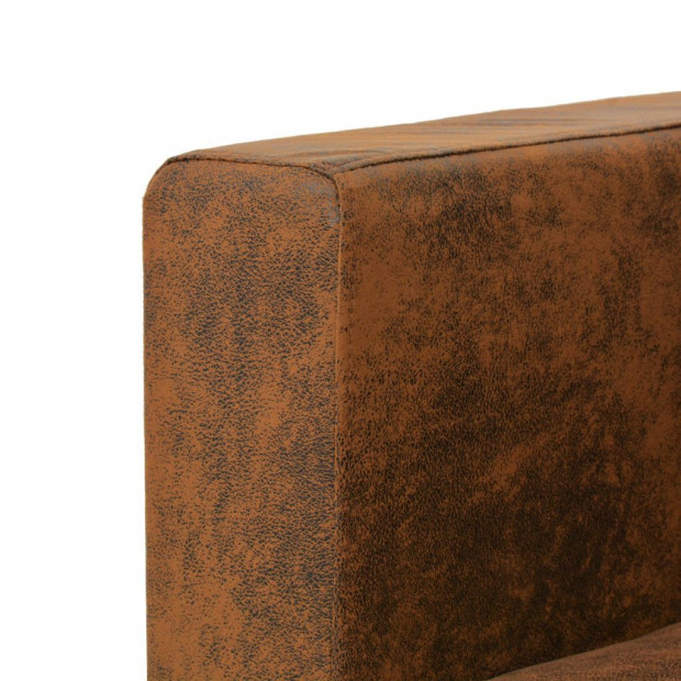 3-seater Sofa 191x73x82 Cm Artificial Suede Leather Image 4