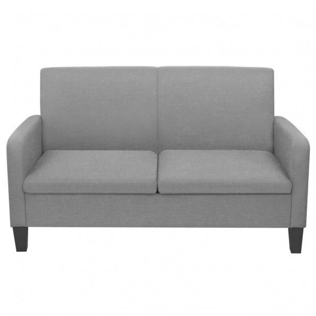 2-seater Sofa 135x65x76 Cm Light Grey Image 2