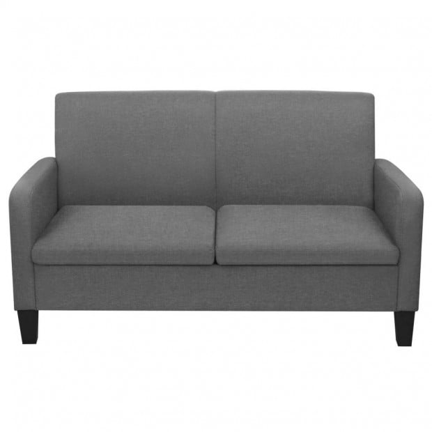 2-seater Sofa 135x65x76 Cm Dark Grey Image 2