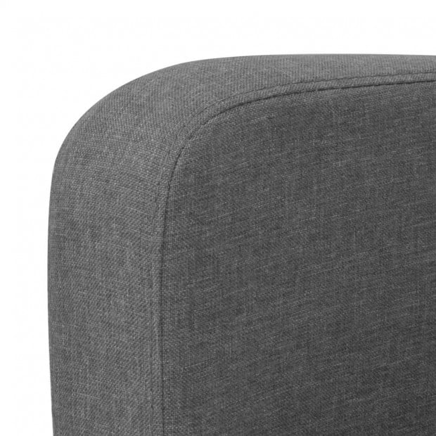 2-seater Sofa 135x65x76 Cm Dark Grey Image 3