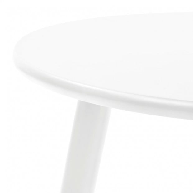 Side Table Set 2 Pieces Solid Pinewood White Image 7