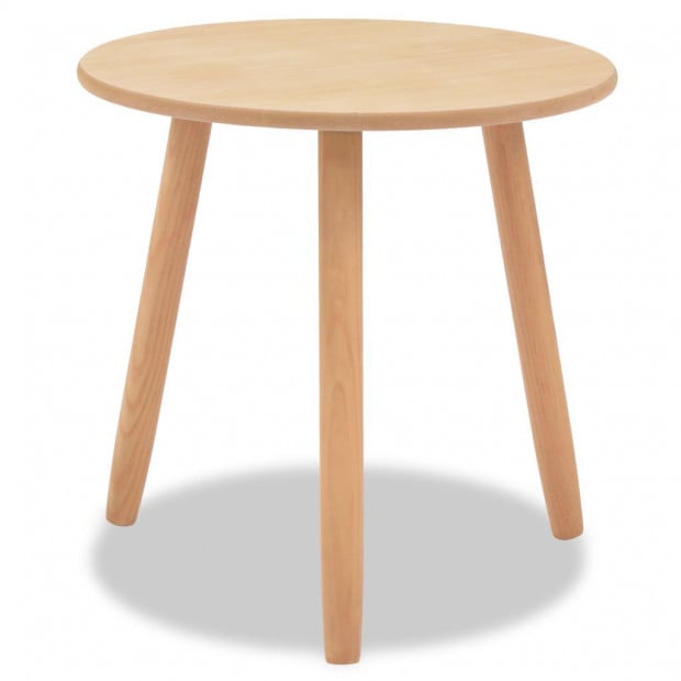 Side Table Set 2 Pieces Solid Pinewood Brown Image 5