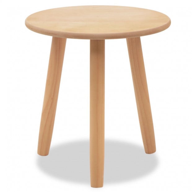 Side Table Set 2 Pieces Solid Pinewood Brown Image 6