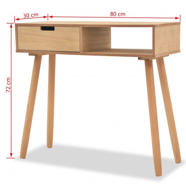 Console Table Solid Pinewood 80x30x72 Cm Brown Image 6