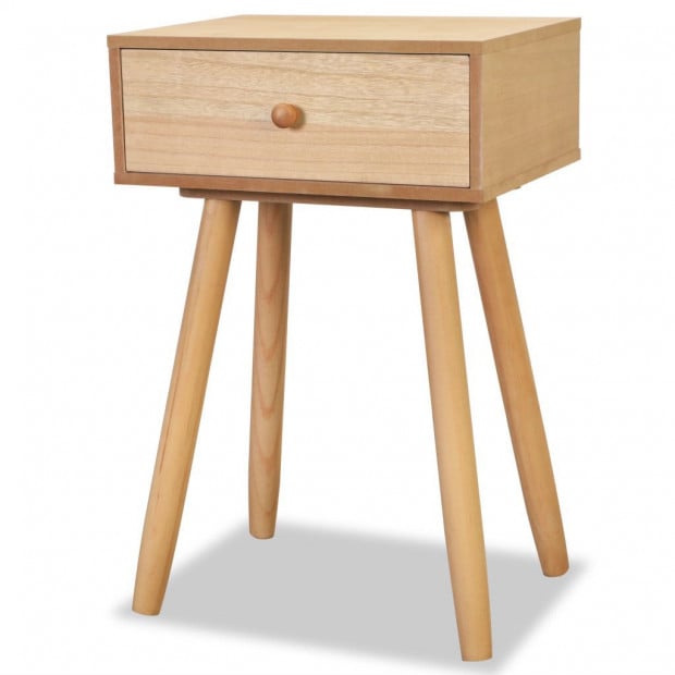 Bedside Tables 2 Pcs Solid Pinewood 40x30x61 Cm Brown Image 3