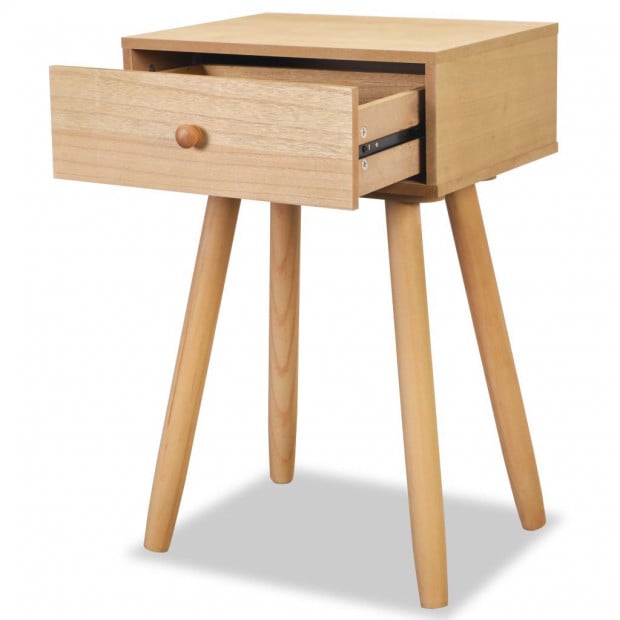 Bedside Tables 2 Pcs Solid Pinewood 40x30x61 Cm Brown Image 4