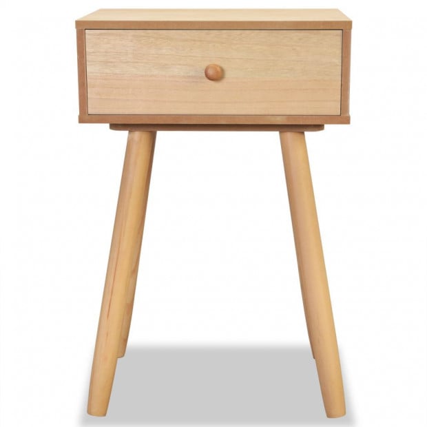 Bedside Tables 2 Pcs Solid Pinewood 40x30x61 Cm Brown Image 5