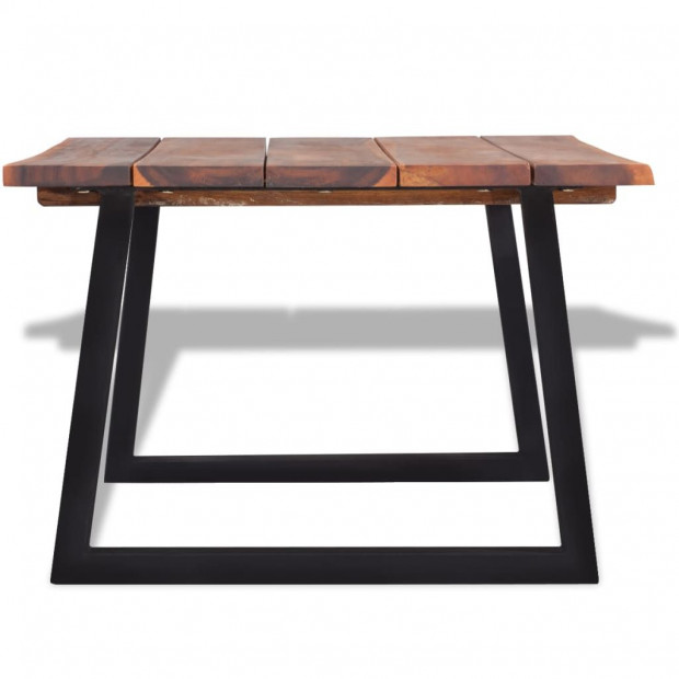 Coffee Table Solid Acacia Wood 110x60x40 Cm Image 4