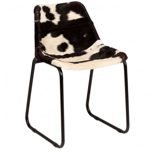 Dining Chairs 2 Pcs Genuine Goat Leather Image 11