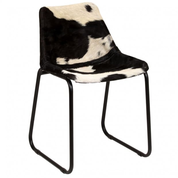 Dining Chairs 2 Pcs Genuine Goat Leather Image 7