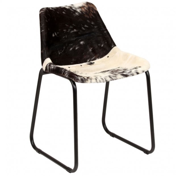 Dining Chairs 2 Pcs Genuine Goat Leather Image 8