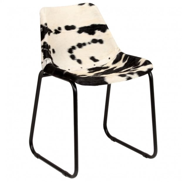 Dining Chairs 2 Pcs Genuine Goat Leather Image 9