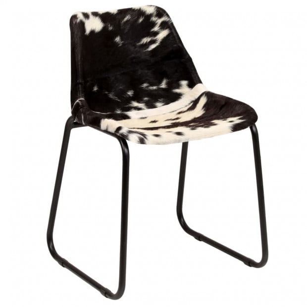 Dining Chairs 2 Pcs Genuine Goat Leather Image 10