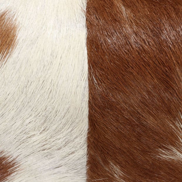 Bench Genuine Goat Leather 120x30x45 Cm Image 3