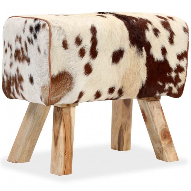 Stool Genuine Goat Leather 60x30x50 Cm Image 10