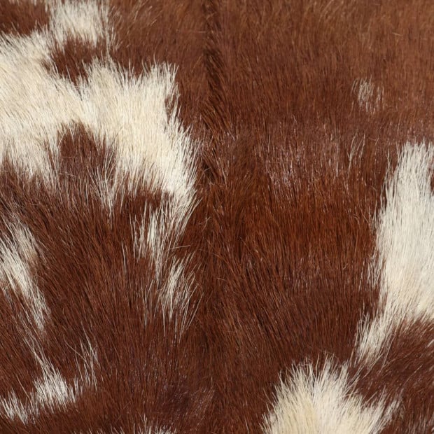 Stool Genuine Goat Leather 40x30x45 Cm Image 6