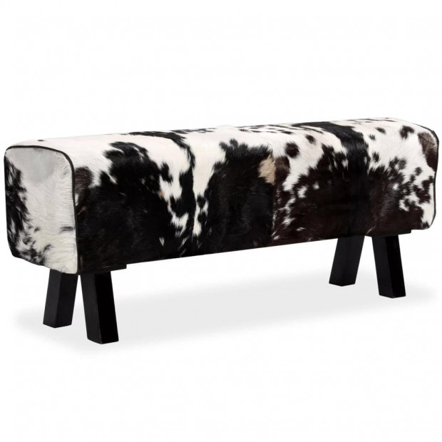 Bench Genuine Goat Leather 120x30x45 Cm Image 11