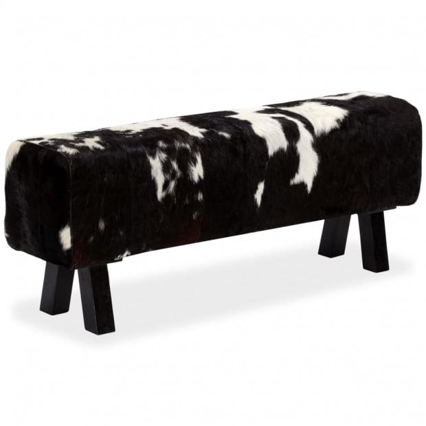 Bench Genuine Goat Leather 120x30x45 Cm Image 8