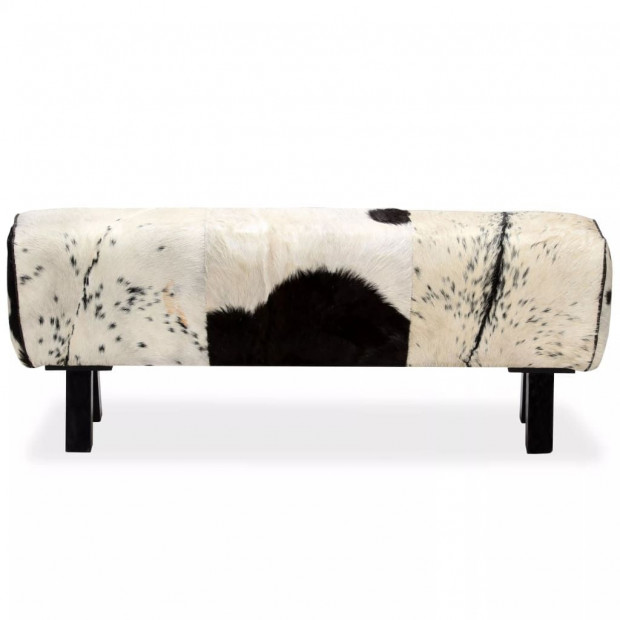 Bench Genuine Goat Leather 120x30x45 Cm Image 9
