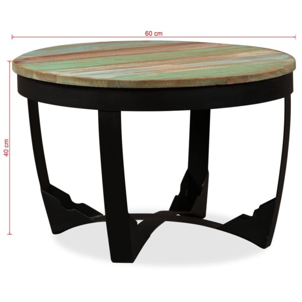 Side Table Solid Reclaimed Wood 60x40 Cm Image 11
