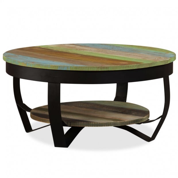 Coffee Table 65 Cm Solid Reclaimed Wood Image 3