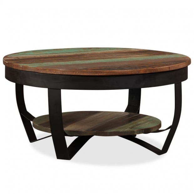 Coffee Table 65 Cm Solid Reclaimed Wood Image 4