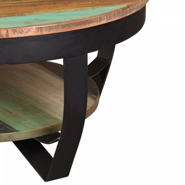 Coffee Table 65 Cm Solid Reclaimed Wood Image 10