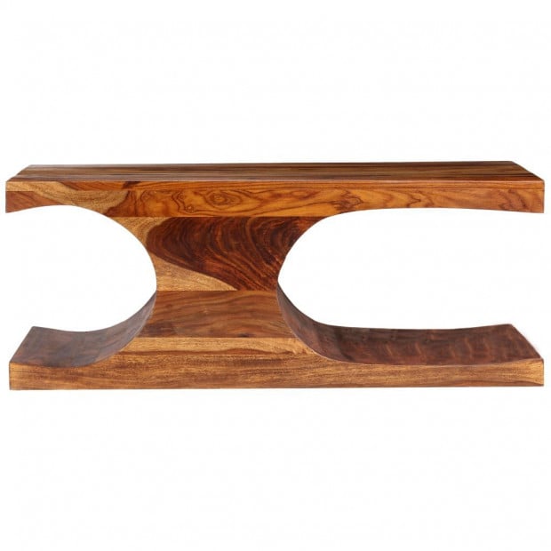 Coffee Table Solid Sheesham Wood 90x50x35 Cm Image 3