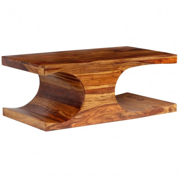 Coffee Table Solid Sheesham Wood 90x50x35 Cm Image 8