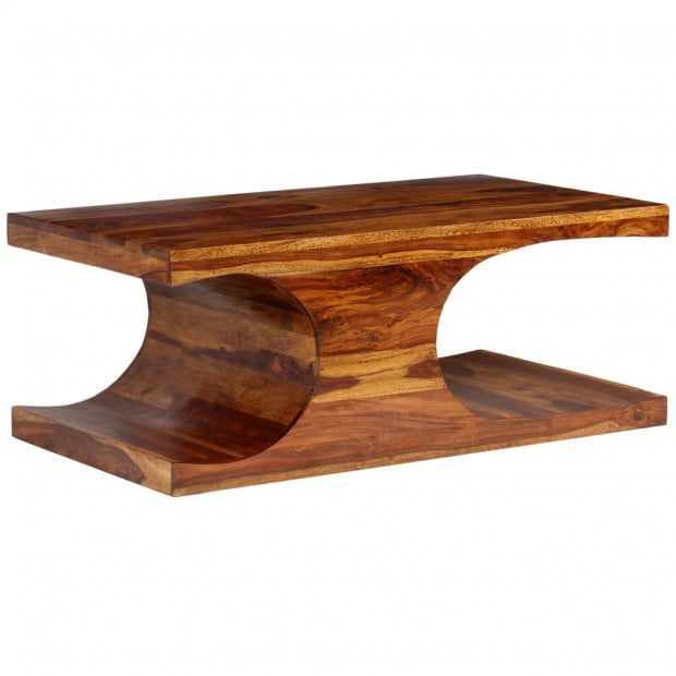 Coffee Table Solid Sheesham Wood 90x50x35 Cm Image 9