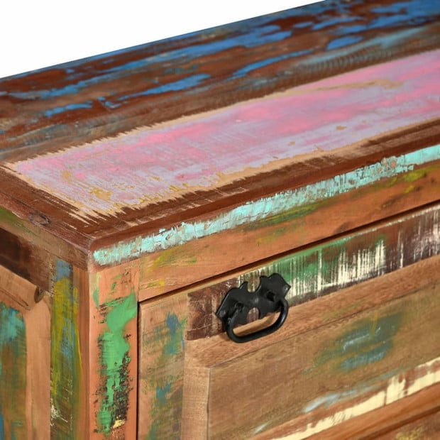 Shoe Storage Bench Solid Reclaimed Wood Image 10